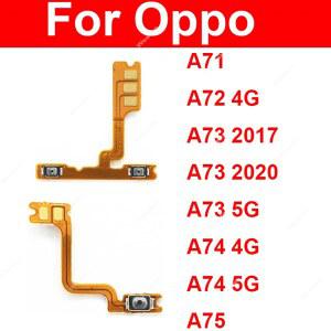 볼륨 전원 버튼 OPPO A71 A72 A73 A74 A75 4G 5G 켜기 끄기 전원 Voulme 측면 키 버튼 스위치 플렉스 케이블