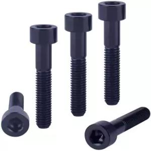 자전거 헤드셋 스템 상단 커버 나사 5Pcs용 VAMUOEFL 티타늄 볼트 M6x35mm 앨런 헥스 헤드
