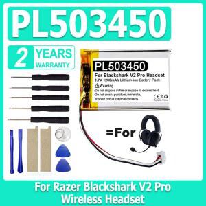 RAZER Blackshark V2 Pro PL503450 배터리용 새 1200mAh XDOU 무선 헤드셋 배터리