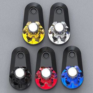 1PC 범용 알루미늄 주차 브레이크 스위치 버튼 잠금 CNC 오토바이 주차 브레이크 레버 잠금 액세서리 부품 모토 부품
