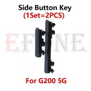 모토로라 모토 G100 XT2125 XT2125-4 G200 5G용 측면 전원 키 스위치 볼륨 버튼 교체 수리 부품