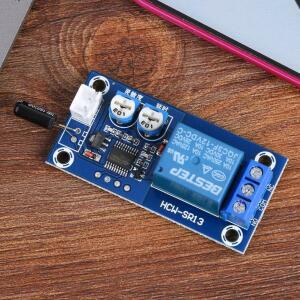DC 12V 릴레이 스위치 모듈 DIY 경보 시스템 조정 가능한 진동 지연 시간 센서 트리거 보드