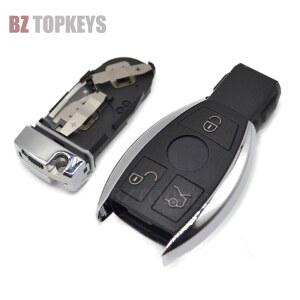 BZTOPKEYS 스마트 자동차 키 블랭크 쉘 교체 메르세데스 호환 호환 벤츠 A C E S CL GL SL CLK SLK 원격 키 케이스 3 버튼 더블 배터리