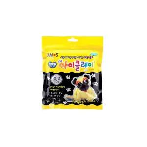 탱탱 아이클레이 파우치 110g 검정 아모스
