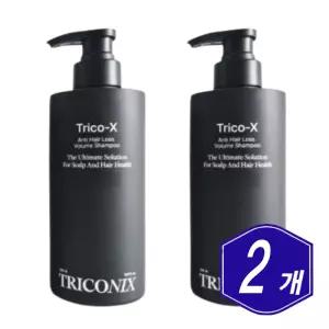 트리코닉스 트리코엑스 탈모완화 볼륨 샴푸 500ml x 2개 중장년 시니어 남자 여자 모발 관리
