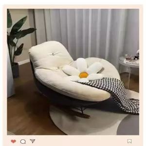 좌식 의자 흔들 무중력 시니어 체어 자취 명상 낮은 쿠션 구름 안락 흔들의자