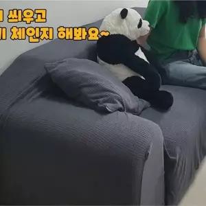 패브릭소파커버 딥그레이 2인용 쇼파