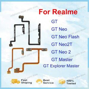 리얼미 GT 네오 2 2T GT 마스터 익스플로러 5G용 전원 볼륨 버튼 플렉스 케이블 온오프 전원 볼륨 측면 키 스위치 플렉스