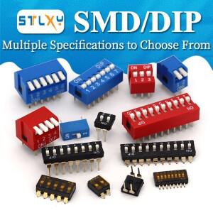 슬라이드형 스위치 모듈 1 2 3 4 5 7 8 10PIN /1.27/2.54mm 방식 SMD/DIP 토글 스냅 다이얼 개
