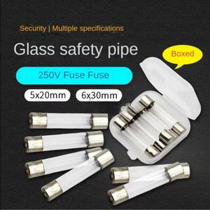 QQ 10PCS 블로우 유리관 퓨즈 5x20mm 6x30mm 250V F1A 2A 3A 5A 6A 8A 10A15A 20A 모듬 키트