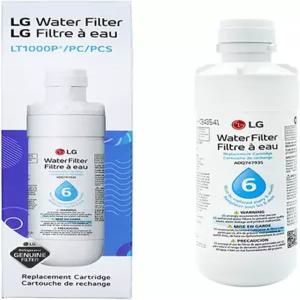 LG LT1000P - 6개월/200갤런 용량 교체 냉장고 정수 필터 NSF42 ADQ74793501 AGF80300704 또는 화이트