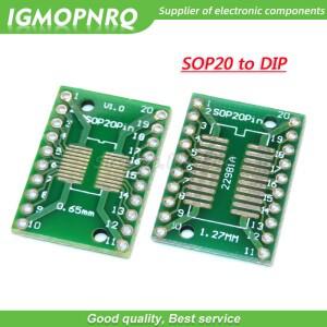 10PCS SOP20 to 전송 보드 핀 피치 어댑터