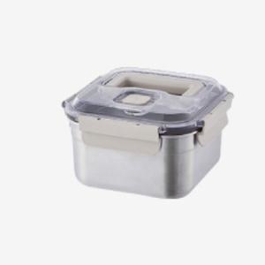 락앤락 숨쉬는 스텐 김치통 2.4L 원핸들 정사각 김장 물김치 밀폐용기