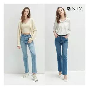 [NIX]여지그재그 자수 부츠컷 데님팬츠HNPSDDF503P 3519169