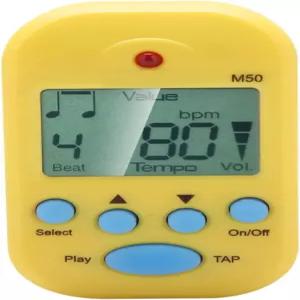 LOCADENCE 미니 디지털 메트로놈 30~280 BPM LCD M50 악기용 클립 및 랜야드 홀이 있는 휴대용 비트 템포