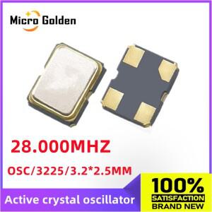SMD 액티브 크리스탈 오실레이터 28M 3225 4 핀 OSC 클록 5 개