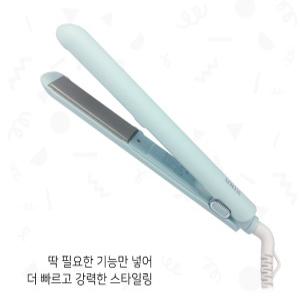 유닉스 캔디바 아이롱 5단계 온도조절 판 고데기 회전식코드 자동전원차단