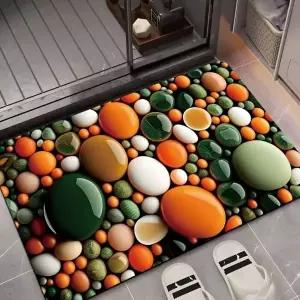 베넬라 3D 착시 조약돌 발매트 규조토 1+1 빨아쓰는 매트 욕실 화장실 주방 싱크대