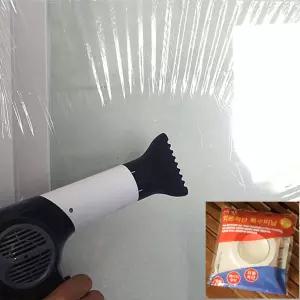 대한 외풍차단 방풍비닐 4x3.2M커튼 창문 현관 우풍 바람막이 베란다 두꺼운 방한 투명 방풍막