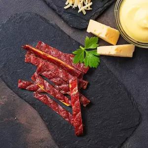 [푸르젠][국내산 소고기 83%] 소문난맛집 치즈육포 20g x 10봉