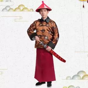 고대 궁중의상 황제 두루마기 임금님 연회 궁중 뤄양 당나라 공연 모자