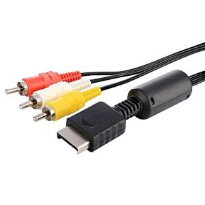 연결 케이블 RGEEK PS2 AV - Sony Playstation RCA 복합 코드를 TV/모니터에서 볼 수 있습니다.