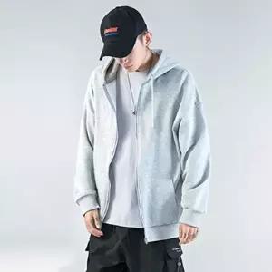 [모로엠] 남성 얇은 무지 후드 집업 점퍼 ON-JUA-QWEE9027