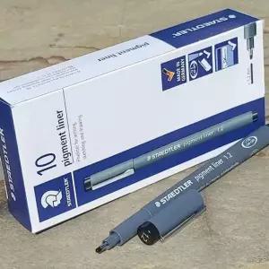 1.2mm Fineliner 스테들러 1다스 블랙 liner pigment 드로잉펜