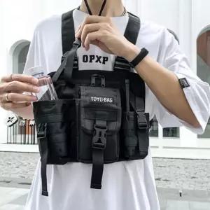 익스트림 스포츠 체스트백 (블랙) 간편수납 러닝 트레이닝 사이클링 등산 여행