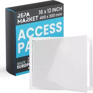 Repa 마켓 16 x 12인치 드라이월용 벽면 접근 패널 화이트 ABS 플라스틱 벽 구 커버 플레이트/드라이월 및
