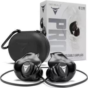 Decibullz PRO 맞춤형 몰드 귀마개 31dB NRR 몰딩 도구 휴대용 케이스 및 랜야드 포함 재사용 가능한 청력