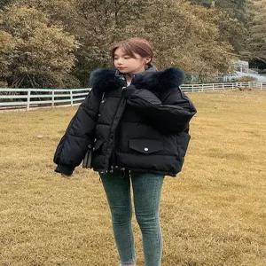 캐쥬얼룩 루즈핏 웰론 패딩 페이크퍼 점퍼 3col