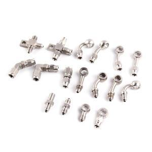 AN3 바이크 오토바이 모터 자전거 유압 브레이크 오일 호스 라인 밴조 피팅 m10x1 스테인레스 10mm