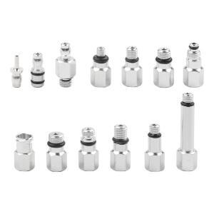 13pcs 자전거 유압 브레이크 블리딩 커넥터 키트 알루미늄 오일링 조인트 D6 어댑터로 호스에 연결