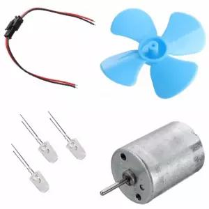과학공구 LED 풍력발전기 날개 diy 모터 조명 전원 dc 과학공구 LED 풍력발전기
