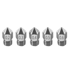 Anet A8 A8Plus CREALITY Ender 3 3S Pro V2 CR10 3D 프린터 0.2-1.0mm 용 1.75mm MK8 스테인레스 스틸 노