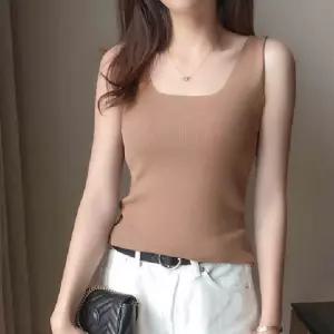 여성 의류 스퀘어넥 민소매 나시 여름 슬리브리스 네모 이너티 다양한컬러 데일리 슬리브리스 이너티셔츠