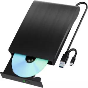 Alphami 외장 블루레이 드라이브 USB 3.0 및 타입 C PC용 블루레이/DVD Windows XP/7/8/10/11 Linux Mac