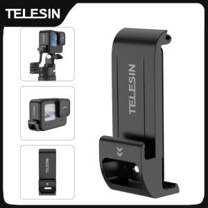 GoPro 12 Hero 9 용 TELESIN 배터리 방수 측면 커버 간편한 탈착식 Type-C 충전 포트