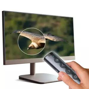 신개념 TV모니터용 PPT리모컨 무선프리젠터 마우스포인터 레이저포인터 하이라이트4 그레이