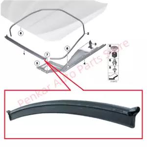 풍절음고무몰딩 소음 진동방지 엔진 후드 고무 씰 스트립 51767206521 BMW 호환 F10 F11 F18 520 523 525 5