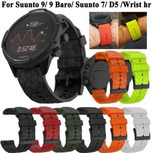Suunto 9 Baro 스파르탄 실리콘 스트랩 7 스포츠 손목 HR 스마트 시계 교체 용 밴드 액세서리