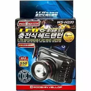 LED헤드랜턴 5핀 충전식 자전거 LED 전조등-WFQAKEP