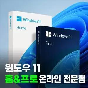 윈도우 11 윈도우 10 Home / Pro 정품키 영구 한글판