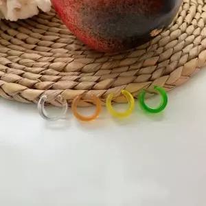[옷자락]여자 트렌디 대담한 아크릴 볼드 링 귓바퀴 포인트 이어커프