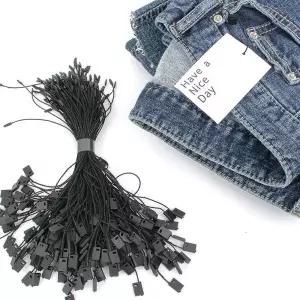 의류 상표 가격표 고리 택끈 블랙 부자재 옷라벨 wy912CB