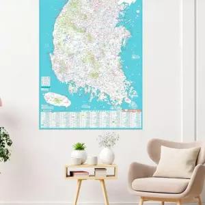GDM 전국 캠핑 지도 59x84cm 국내지도 wy630B6
