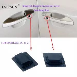출입문손잡이커버 도어손잡이커버 ESIRSUN FRONT DOOR 외부 도어 핸들 소형 버튼 스위치 커버 KIA Sportage