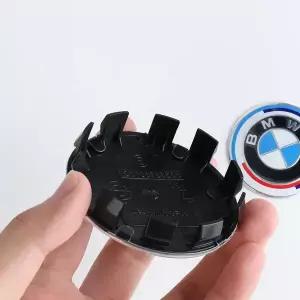 자동차휠캡 BMW 호환 50주년 기념용 4PCS 56/68mm ABS 휠 센터 캡 X1/X3/X5/X7 1/2/3/5/7 시리즈 모델용 허