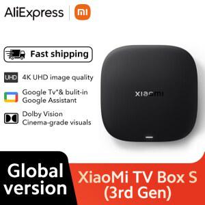 글로벌 버전 샤오미 미 TV 박스 S 3세대 블루투스 5.2 4K UHD Wifi6 2GB 32GB 구글 TV 구글 어시스턴트 스마트 미디어 컨트롤